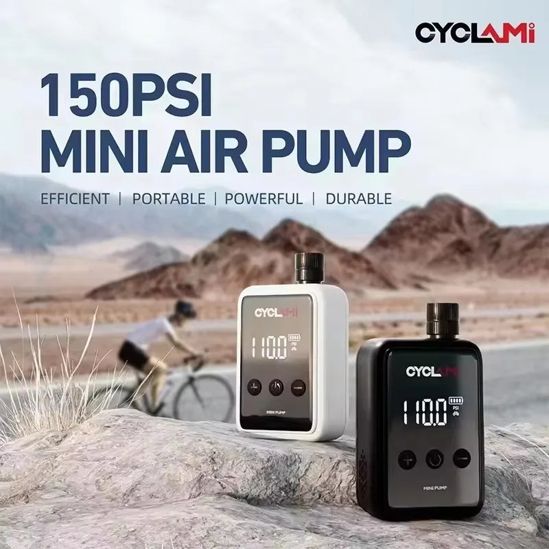 Bicycle Electric Inflation Pump Mini Portable 150Psi High Pressure Air Inflator Bicycle Electric Inflation Pump Mini Portable 150Psi High Pressure Air Inflator